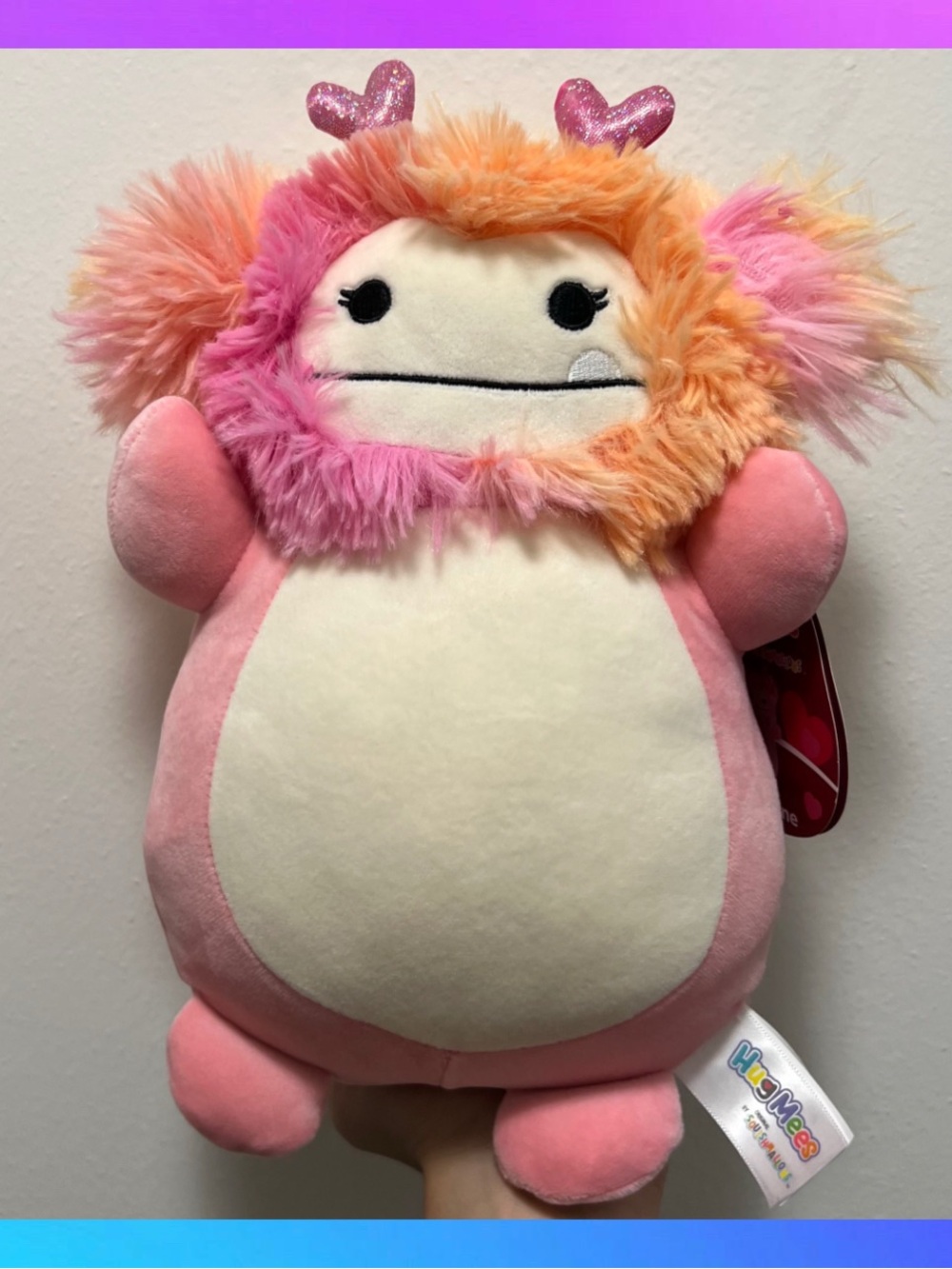Squishmallows Bigfoot Valentines Day Plush New With Tags